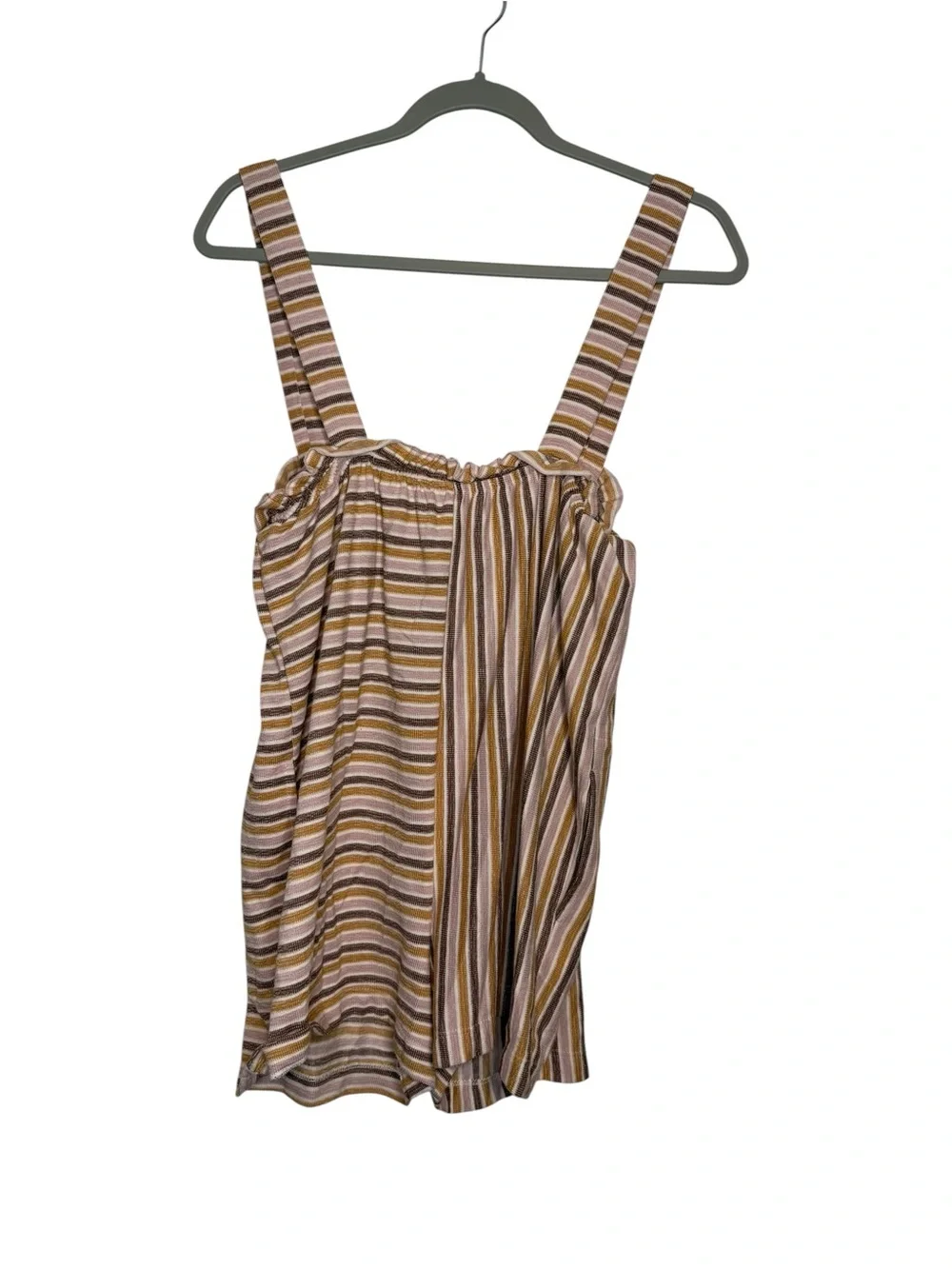 Free People Beach Marianna Striped Romper in Copper Size XS - Picture 7 of 9